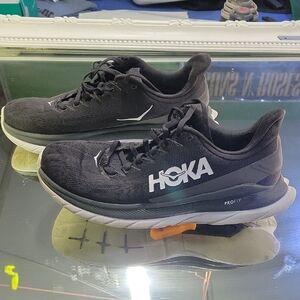 Hoka One One Women 11 Mach 4 Black Athletic Running Shoes